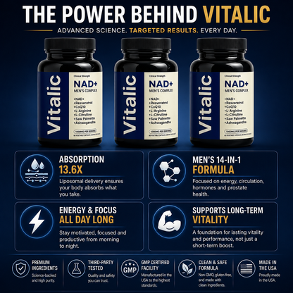 Vitalic™ NAD+ | Men's Vitality After 40